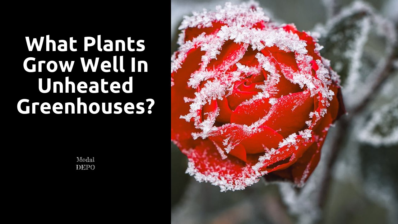 What plants grow well in unheated greenhouses?