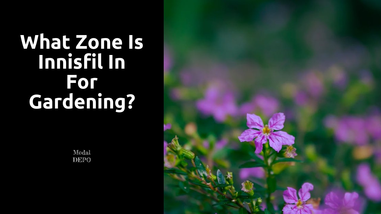 What zone is Innisfil in for gardening?